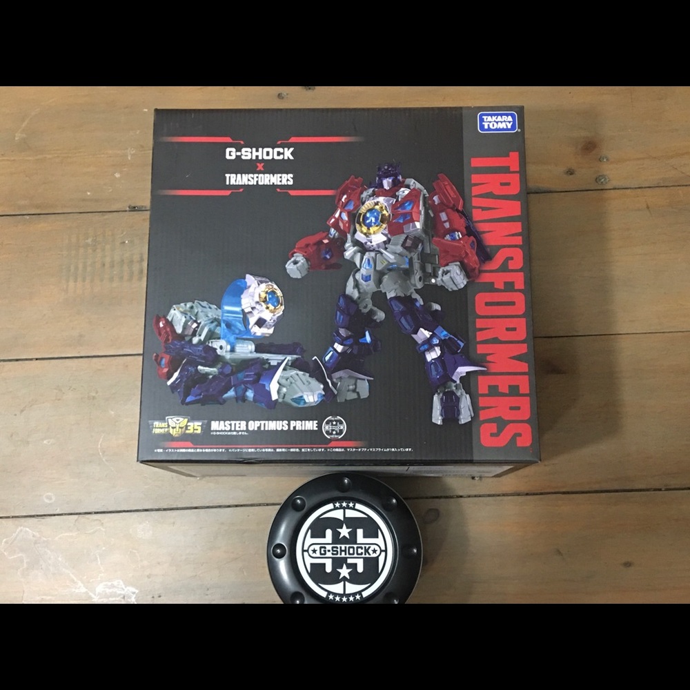 35th Anniversary G Shock Optimus Prime and G Shock
